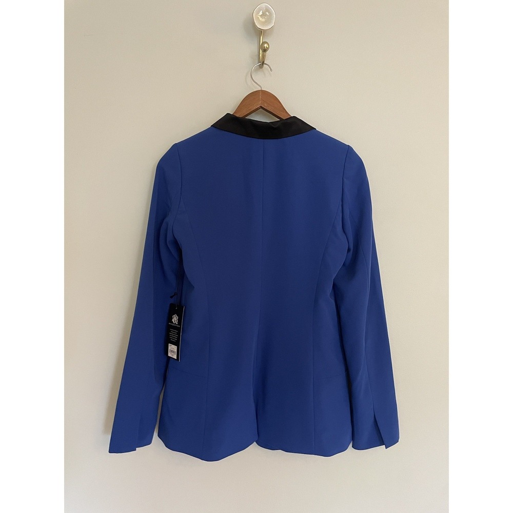 Rock & Republic Dazzling Blue Blazer With Black Lapel. Size XS. NWT. Career. - Picture 3 of 13
